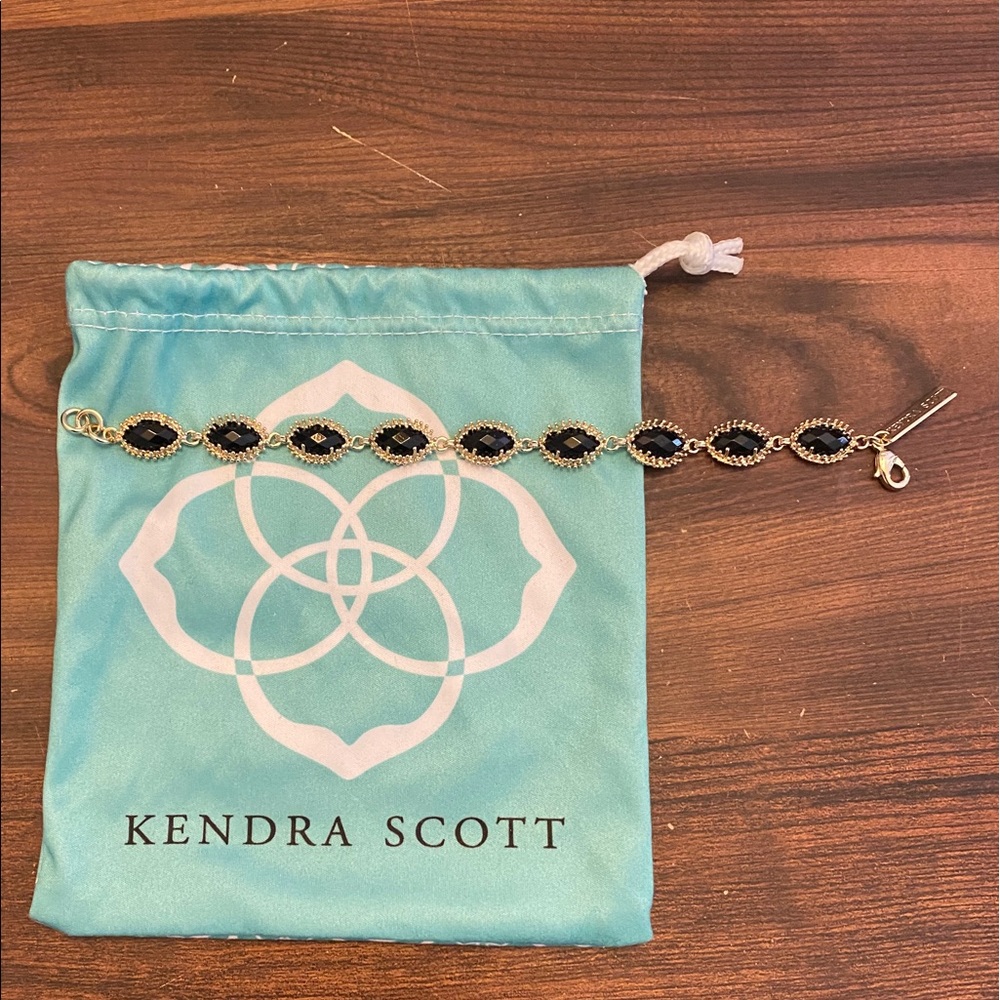 Kendra Scott Black and Gold Bracelet